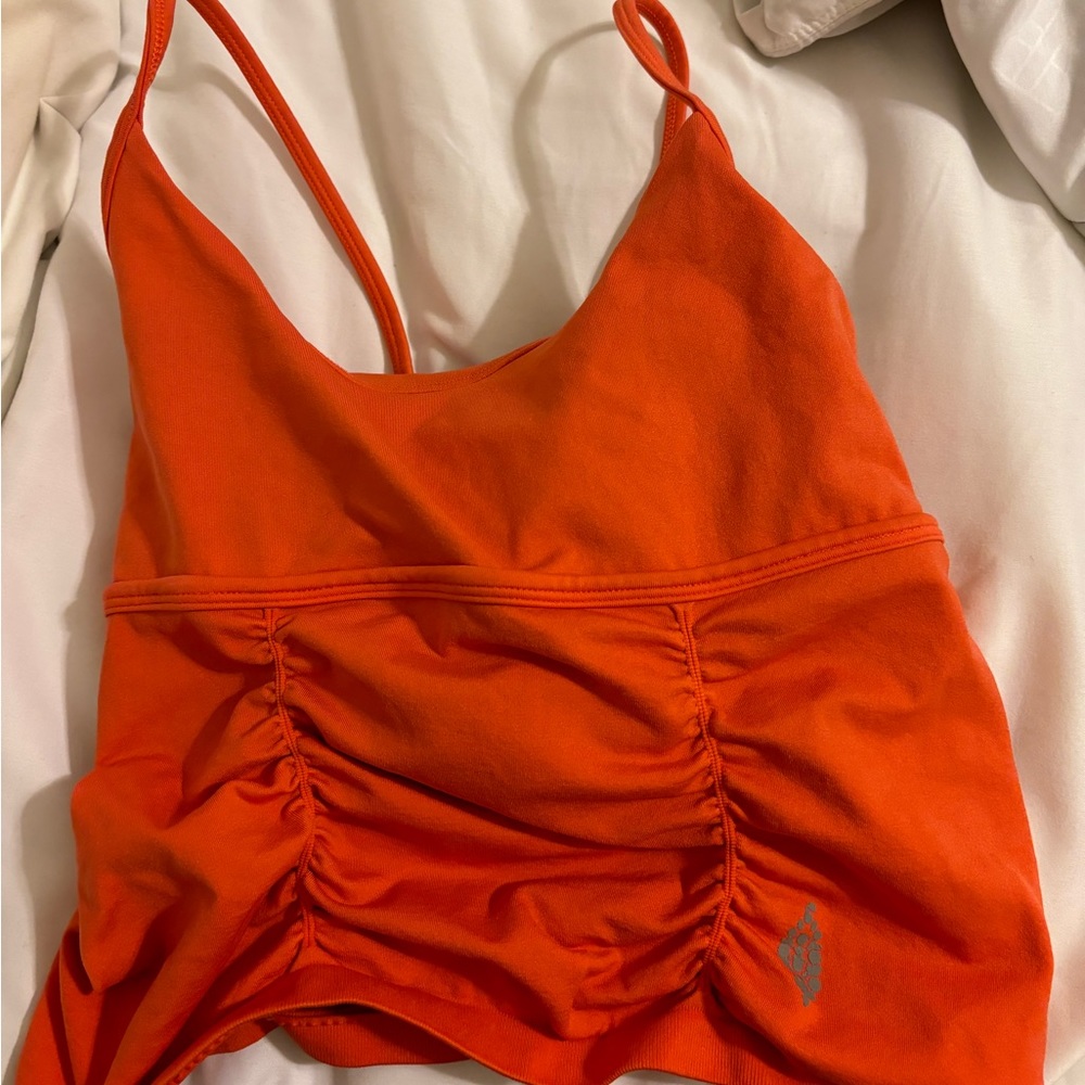 free people orange top